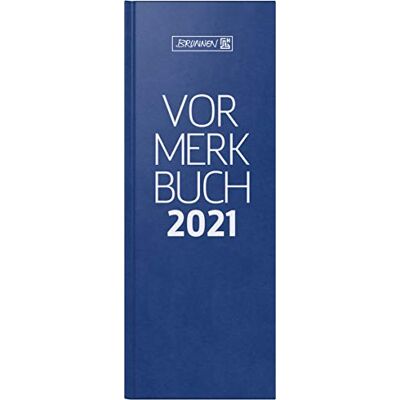BRUNNEN 1078602301 Skrivbordskalender/Preventer Bok Modell 786, 2 sidor = 1 dag, 4,3 x 11,7 cm, Balacron Cover Blue, Vänster Sidokalender 2021, Höger sida för anteckningar BRUNNEN 1078602301 Skrivbordskalender/Preventer Bok Modell 786, 2 sidor = 1 dag, 4,3 x 11,7 cm, Balacron Cover Blue, Vänster Sidokalender 2021, Höger sida för anteckningar