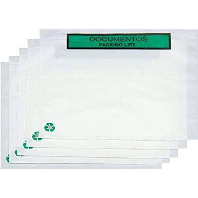 OFITURIA Bolsas Portadocumentos de Papel transparent para enviar paket med autocierre lim och resistenta. Bolsas de 240 x 180 för Correo och Envíos Seguros. 1 000 uds. OFITURIA Bolsas Portadocumentos de Papel transparent para enviar paket med autocierre lim och resistenta. Bolsas de 240 x 180 för Correo och Envíos Seguros. 1 000 uds.