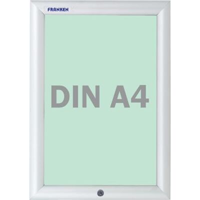 Franken BS1901 visningsfodral, avtagbar säkerhetsram, låsbar, 27 x 14 x 1,7 cm a4 genomskinlig Franken BS1901 visningsfodral, avtagbar säkerhetsram, låsbar, 27 x 14 x 1,7 cm a4 genomskinlig