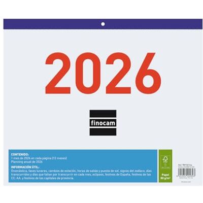 Finocam Väggkalender stora siffror 2026 månadsvy januari december (12 månader) kalender 2026 Månadsplanerare Kjol 2026 Finocam Väggkalender stora siffror 2026 månadsvy januari december (12 månader) kalender 2026 Månadsplanerare Kjol 2026
