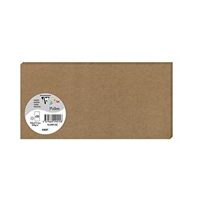 Clairefontaine 29015C Paquet de 25 Cartes Simples Format DL (10,6x21,3cm) 210g/m² Coloris Kraft Invitation Evènements et Correspondance Gamme Pollen Papier Premium Lisse Clairefontaine 29015C Paquet de 25 Cartes Simples Format DL (10,6x21,3cm) 210g/m² Coloris Kraft Invitation Evènements et Correspondance Gamme Pollen Papier Premium Lisse