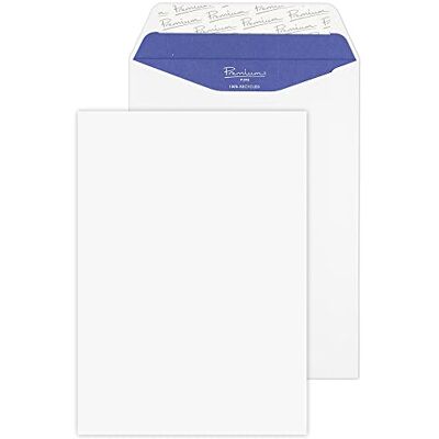 Blake Pure C5 229 x 162 mm 120 gsm återvunna skal och försegla fickkuvert (RP83455) supervit väv – förpackning med 50 Blake Pure C5 229 x 162 mm 120 gsm återvunna skal och försegla fickkuvert (RP83455) supervit väv – förpackning med 50
