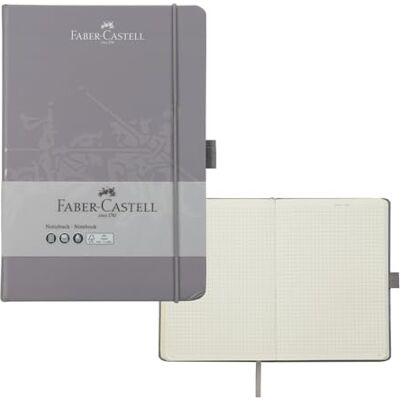 Faber-Castell 27825 – Anteckningsbok DIN A5 dapple grå, rutig, 100 g/m², 194 sidor FSC-Mix papper, 145 x 210 mm Faber-Castell 27825 – Anteckningsbok DIN A5 dapple grå, rutig, 100 g/m², 194 sidor FSC-Mix papper, 145 x 210 mm