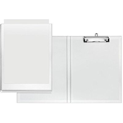 VELOFLEX 4804690 Clipboard Velodur, DIN A4, med lock och fickficka, PP-linnestruktur, klämbräda, vit VELOFLEX 4804690 Clipboard Velodur, DIN A4, med lock och fickficka, PP-linnestruktur, klämbräda, vit
