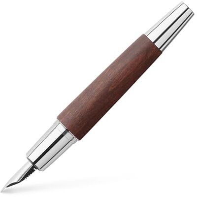 Faber-Castell 148213 – reservoarpenna e-motion trä/krom, fjäder: B, inklusive presentförpackning, skaftfärg: mörkbrun/silver Faber-Castell 148213 – reservoarpenna e-motion trä/krom, fjäder: B, inklusive presentförpackning, skaftfärg: mörkbrun/silver