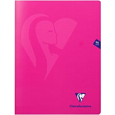 Clairefontaine 313362C FÖRPACKNING MED 10 Mimesys rosa metallstygn anteckningsböcker 24x32 cm 96 små rutor sidor 90g vitt papper polypropenomslag Clairefontaine 313362C FÖRPACKNING MED 10 Mimesys rosa metallstygn anteckningsböcker 24x32 cm 96 små rutor sidor 90g vitt papper polypropenomslag