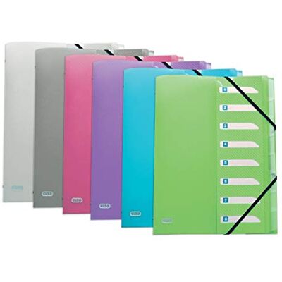Oxford Elba Hawai A4-sorterare i polypropylen 8 positioner matchande Oxford Elba Hawai A4-sorterare i polypropylen 8 positioner matchande