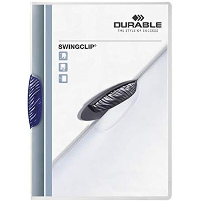 Durable 226007 Klämmapp Swingclip®, mörkblå, 25 stycken Durable 226007 Klämmapp Swingclip®, mörkblå, 25 stycken