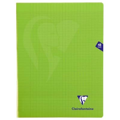 Clairefontaine 353311AMZC En uppsättning med 3 Mimesys häftade anteckningsböcker 24 x 32 cm 48 sidor stora plattor 90 g polypro omslag färg grön Clairefontaine 353311AMZC En uppsättning med 3 Mimesys häftade anteckningsböcker 24 x 32 cm 48 sidor stora plattor 90 g polypro omslag färg grön