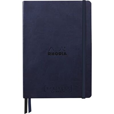 Rhodia 194449C Carnet Rigide Bullet Journal Goalbook Creation Bleu Nuit A5 15,5x21x2 cm Pointillés Dot 160 pages Papier Clairefontaine Maya Noir Lisse 120 g/m Couverture Simili Cuir Rhodia 194449C Carnet Rigide Bullet Journal Goalbook Creation Bleu Nuit A5 15,5x21x2 cm Pointillés Dot 160 pages Papier Clairefontaine Maya Noir Lisse 120 g/m Couverture Simili Cuir