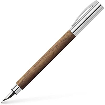 Faber-Castell 148580 – reservoarpenna AMBITION valnöt, fjäderbredd M, inkl. presentförpackning och omvandlare Faber-Castell 148580 – reservoarpenna AMBITION valnöt, fjäderbredd M, inkl. presentförpackning och omvandlare