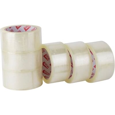 APLI 19905 Förpackning med 6 rullar transparent försegling, 48 mm x 66 m, 25 µm, pp akryl, förpackningstejp rekommenderas för alla typer av användning APLI 19905 Förpackning med 6 rullar transparent försegling, 48 mm x 66 m, 25 µm, pp akryl, förpackningstejp rekommenderas för alla typer av användning