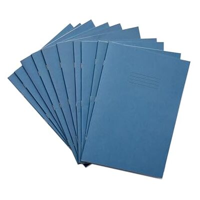 Rhino S5 A4 80 sidoträningsbok ljusblå (paket med 10) Rhino S5 A4 80 sidoträningsbok ljusblå (paket med 10)