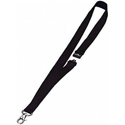 Durable 813701 Textilhalsband med karbinhake, svart, 10 stycken Durable 813701 Textilhalsband med karbinhake, svart, 10 stycken