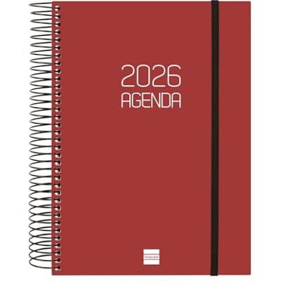 Finocam Spiralplanerare 2026 1 dag sida januari december (12 månader) Årlig dagbok 2026 med gummi Polypropylenlock Opaque spiral – Bordeaux – katalanska Finocam Spiralplanerare 2026 1 dag sida januari december (12 månader) Årlig dagbok 2026 med gummi Polypropylenlock Opaque spiral – Bordeaux – katalanska