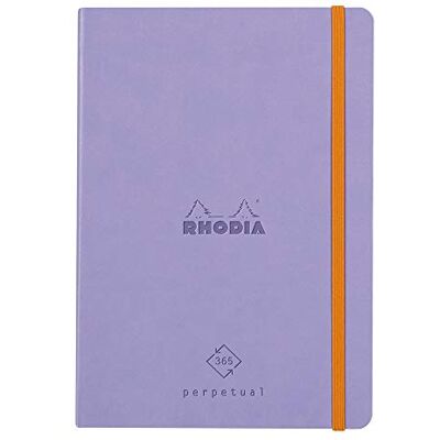 Rhodia 117189C Carnet Souple Agenda Perpétuel Perpetual Iris A5-128 pages Papier Clairefontaine Ivoire 90G Index, Fermeture Élastique Couverture Simili Cuir Collection rama Rhodia 117189C Carnet Souple Agenda Perpétuel Perpetual Iris A5-128 pages Papier Clairefontaine Ivoire 90G Index, Fermeture Élastique Couverture Simili Cuir Collection rama