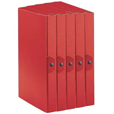 Esselte C24 EUROBOX 390324160 Förvaringsprojekt, Knappstängning, 4 cm, Röd, 5-pack, 390324160 Esselte C24 EUROBOX 390324160 Förvaringsprojekt, Knappstängning, 4 cm, Röd, 5-pack, 390324160