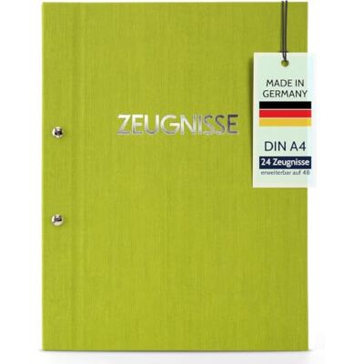 goldbuch 36005 certifikatmapp Colours, certifikatmapp DIN A4, dokumentmapp med skruvlock och 12 genomskinliga fickor, utbyggbar mapp pärm omslag i linneutseende, orgamappe grön, 31 x 24 cm goldbuch 36005 certifikatmapp Colours, certifikatmapp DIN A4, dokumentmapp med skruvlock och 12 genomskinliga fickor, utbyggbar mapp pärm omslag i linneutseende, orgamappe grön, 31 x 24 cm
