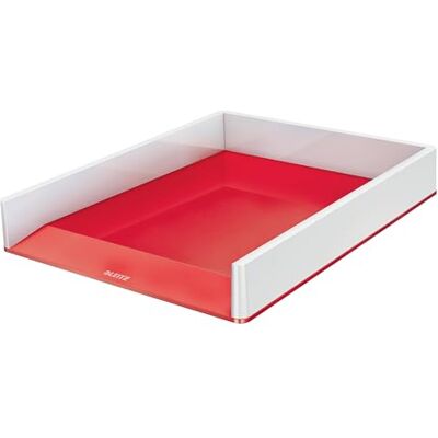 Leitz WOW Brevkorg, Dokumentfack, A4 Brevfack, Vit/Röd, 53611026 Leitz WOW Brevkorg, Dokumentfack, A4 Brevfack, Vit/Röd, 53611026