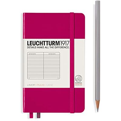 LEUCHTTURM1917 Notes Pocket w linie malinowy 344802 LEUCHTTURM1917 Notes Pocket w linie malinowy 344802