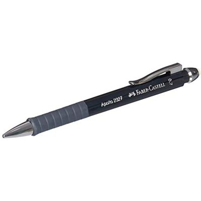 Faber-Castell 232704 – tryckpenna Apollo, Mine 0,7 mm, svart, 1 st Faber-Castell 232704 – tryckpenna Apollo, Mine 0,7 mm, svart, 1 st