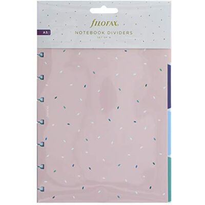 Filofax 142125 Avdelare för anteckningsbok, Flerfärgad, A5 Filofax 142125 Avdelare för anteckningsbok, Flerfärgad, A5
