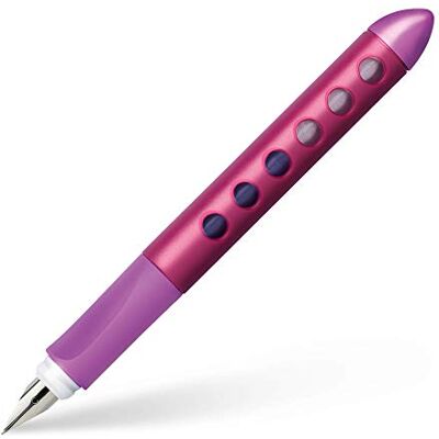 Faber-Castell Szkolne pióro wieczne Scribolino dla praworecznych malinowo-jagodowe Faber-Castell Szkolne pióro wieczne Scribolino dla praworecznych malinowo-jagodowe