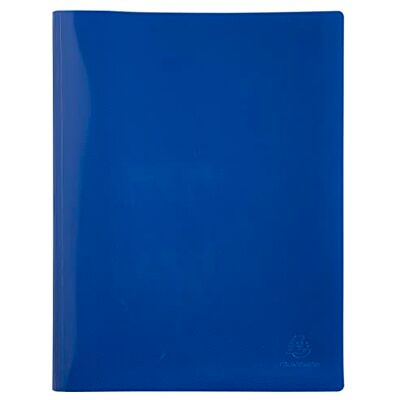 Exacompta Ref 88182E 1 Bee Blue mapp 30 släta kristallklara fickor 60 visningar för A4 storlek 24 x 32 cm halvstyvt, återvunnet PP-omslag marinblå färg Exacompta Ref 88182E 1 Bee Blue mapp 30 släta kristallklara fickor 60 visningar för A4 storlek 24 x 32 cm halvstyvt, återvunnet PP-omslag marinblå färg