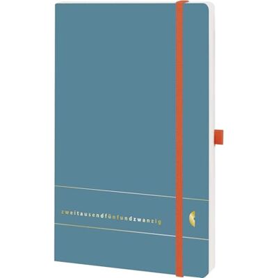 Chronoplan 50455 bokkalender kalendarium 2025 (mötesplanerare A5 (135 x 210 mm) med softcover, veckoplanerare, 1 vecka på 2 sidor, med pennslinga, märkband, gummilås) elementär, petrol Chronoplan 50455 bokkalender kalendarium 2025 (mötesplanerare A5 (135 x 210 mm) med softcover, veckoplanerare, 1 vecka på 2 sidor, med pennslinga, märkband, gummilås) elementär, petrol