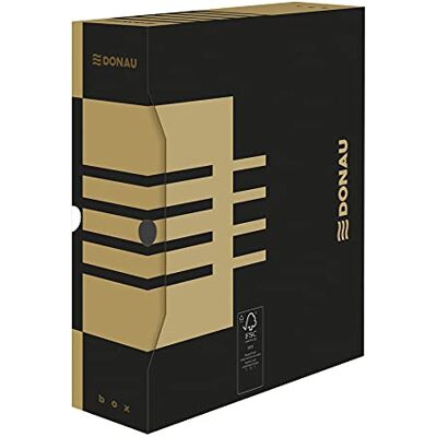 DONAU 7661301FSC-02 Förvaringslåda, arkivlåda av återvunnen kartong, arkivförvaringslåda, stabil 20-pack A4/10 cm/B ryggbredd färg: brun FSC®-certifierad DONAU 7661301FSC-02 Förvaringslåda, arkivlåda av återvunnen kartong, arkivförvaringslåda, stabil 20-pack A4/10 cm/B ryggbredd färg: brun FSC®-certifierad