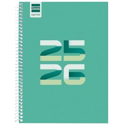 Finocam Cool Agenda Course 2025 2026 vecka horisontell vy september 2025 juni 2026 (kurs) + juli och augusti sammanfattad spansk grön Finocam Cool Agenda Course 2025 2026 vecka horisontell vy september 2025 juni 2026 (kurs) + juli och augusti sammanfattad spansk grön