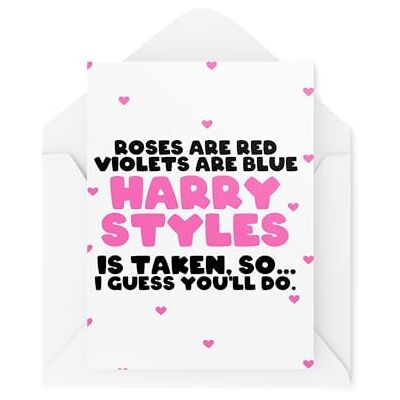 Tongue in Peach Roliga kort för par – årsdag alla hjärtans dag – Roses Are Red Violets Are Blue Harry Styls So You'll Do – Celebrity Crush – CBH2056 Tongue in Peach Roliga kort för par – årsdag alla hjärtans dag – Roses Are Red Violets Are Blue Harry Styls So You'll Do – Celebrity Crush – CBH2056