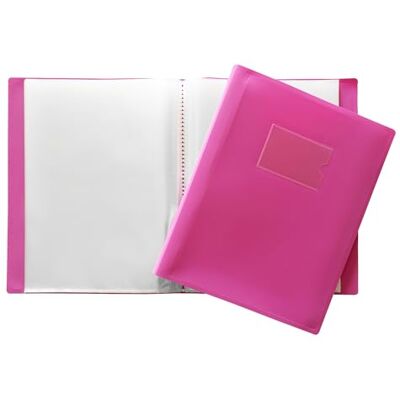 Janrax A4 rosa flexibelt fodral 100 fickvisningsbok – presentationsmapp Janrax A4 rosa flexibelt fodral 100 fickvisningsbok – presentationsmapp