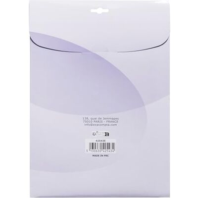 Exacompta Ref. 42543E Förpackning med 25 genomskinliga PVC-tallrikar 20/100:e slät kristall för genomskinliga omslag kan länka och presentera mappar i A4-format Exacompta Ref. 42543E Förpackning med 25 genomskinliga PVC-tallrikar 20/100:e slät kristall för genomskinliga omslag kan länka och presentera mappar i A4-format