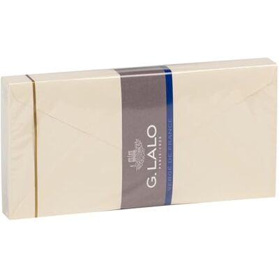 G-LALO G. Lalo Verge De France-kuvert, 110 x 220 mm – elfenben, paket med 25 G-LALO G. Lalo Verge De France-kuvert, 110 x 220 mm – elfenben, paket med 25