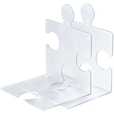 HAN 9212-63, CD-ställ/bokstöd pussel. Modern, innovativ och mycket stabil. Slumpmässig sammanlänkning. Set med 2, genomskinlig klar HAN 9212-63, CD-ställ/bokstöd pussel. Modern, innovativ och mycket stabil. Slumpmässig sammanlänkning. Set med 2, genomskinlig klar