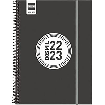 Finocam Agenda 2022 2023 Espir Label Vecka Horisontell vy september 2022 augusti 2023 (12 månader) Svart Spanska Finocam Agenda 2022 2023 Espir Label Vecka Horisontell vy september 2022 augusti 2023 (12 månader) Svart Spanska