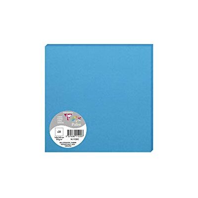 Clairefontaine Ref 1122C Pollenkort (paket med 25 ark) 160 x 160 mm storlek, syrafri, bläckstråle- och laserkompatibel, lätt att skriva på, 210 gsm kort intensiv blå Clairefontaine Ref 1122C Pollenkort (paket med 25 ark) 160 x 160 mm storlek, syrafri, bläckstråle- och laserkompatibel, lätt att skriva på, 210 gsm kort intensiv blå