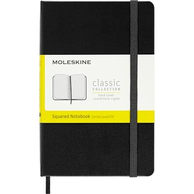 Moleskine , ,: Pocket Size. Kariert. Mit Falttasche für Notizen. Gummiband-Verschluß Moleskine , ,: Pocket Size. Kariert. Mit Falttasche für Notizen. Gummiband-Verschluß