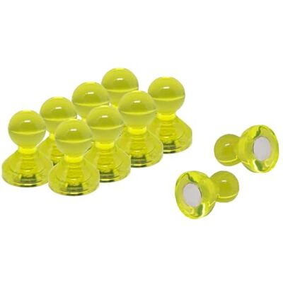 first4magnets Magnet Expert® Liten Gul Akryl Tryckstift Magnet 11 mm diameter x 17 mm hög (1 paket med 10) first4magnets Magnet Expert® Liten Gul Akryl Tryckstift Magnet 11 mm diameter x 17 mm hög (1 paket med 10)