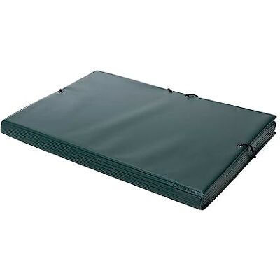 Grafoplás PVC dokumenthållare Tre klaffar Grön Elastiska förslutningsgummiband Hårt lock Folio storlek 33x25cm Grafoplás PVC dokumenthållare Tre klaffar Grön Elastiska förslutningsgummiband Hårt lock Folio storlek 33x25cm