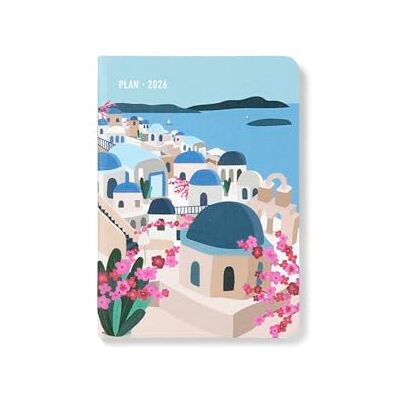 Letts of London Wanderlust A6 vecka att visa dagbok 2026 Santorini 26-082438 Letts of London Wanderlust A6 vecka att visa dagbok 2026 Santorini 26-082438