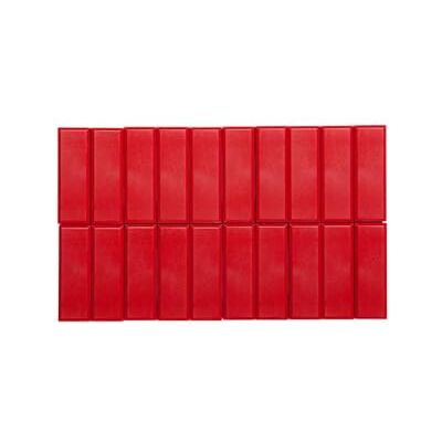 Maul Facetterand-Magnete pro, Fyrkantig, Slagsäker Plast, 1 Kg Häftkraft, 53 x 18 x 10 mm, Röd, 20 Stycken Maul Facetterand-Magnete pro, Fyrkantig, Slagsäker Plast, 1 Kg Häftkraft, 53 x 18 x 10 mm, Röd, 20 Stycken