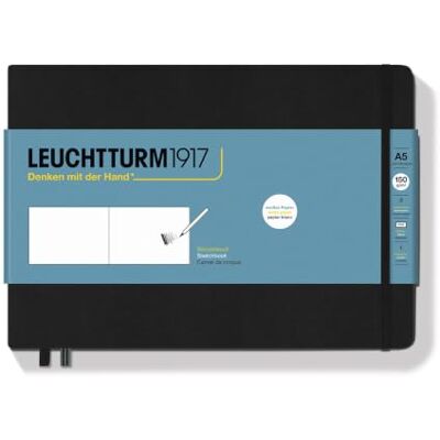 LEUCHTTURM1917 362366 Landscape skissbok med hårt omslag 112 sidor (150 g/m²) svart LEUCHTTURM1917 362366 Landscape skissbok med hårt omslag 112 sidor (150 g/m²) svart
