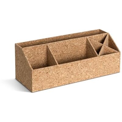 Bigso Box of Sweden BIGSO ELISA Skrivbordsorganisatör – förvaringslåda med 4 fack – skrivbordsfack för etiketter, gem och små delar – sorteringslåda av fiberskiva och papper – kork Bigso Box of Sweden BIGSO ELISA Skrivbordsorganisatör – förvaringslåda med 4 fack – skrivbordsfack för etiketter, gem och små delar – sorteringslåda av fiberskiva och papper – kork