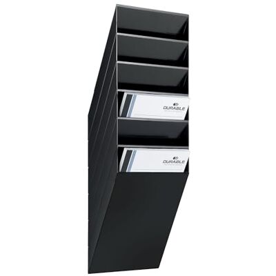 Durable 1709760060 broschyrställ vägg Flexiboxx 6, A4 stående, 1 set, svart Durable 1709760060 broschyrställ vägg Flexiboxx 6, A4 stående, 1 set, svart