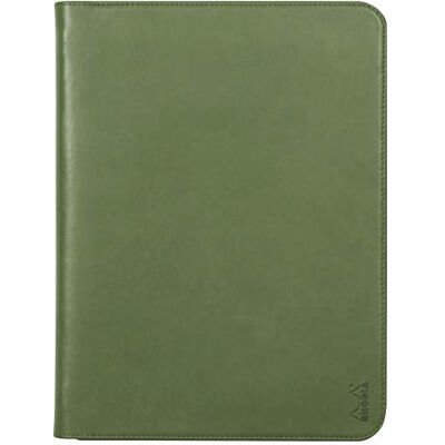 Rhodia 168118C Conférencier Porte-Documents rama Sauge pour Bloc-Notes et Cahiers A4 ou A4+ Dimensions Fermé 25,5x34 cm Pochette pour Tablette Simili Cuir Premium Rhodia 168118C Conférencier Porte-Documents rama Sauge pour Bloc-Notes et Cahiers A4 ou A4+ Dimensions Fermé 25,5x34 cm Pochette pour Tablette Simili Cuir Premium