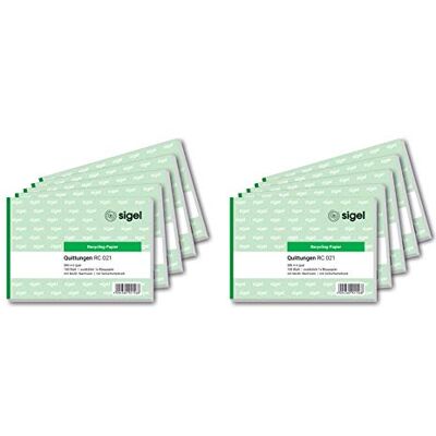 Sigel RC021 Quittungsblock A6 quitto, av återvinningspapper 100 ark 10 stycken, 100 blad, av återvunnet papper 10 Stück Sigel RC021 Quittungsblock A6 quitto, av återvinningspapper 100 ark 10 stycken, 100 blad, av återvunnet papper 10 Stück