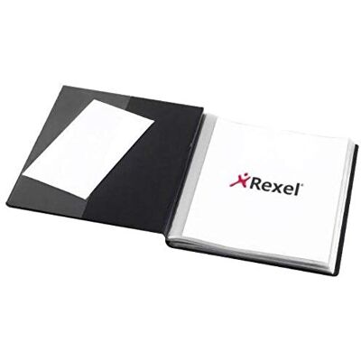 Rexel 10035BK Nyrex Slimview visbok (A4) svart 50 Hüllen Rexel 10035BK Nyrex Slimview visbok (A4) svart 50 Hüllen