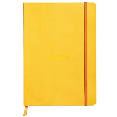 Rhodia 117416C anteckningsbok (med mjukt kuvert, linjerat, 80 ark, DIN A5, 14,8 x 21 cm) 1 st dottergul Rhodia 117416C anteckningsbok (med mjukt kuvert, linjerat, 80 ark, DIN A5, 14,8 x 21 cm) 1 st dottergul